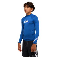 Load image into Gallery viewer, Quiksilver ALL TIME LS YOUTH ID RASHGUARDS LONGSLEEVE